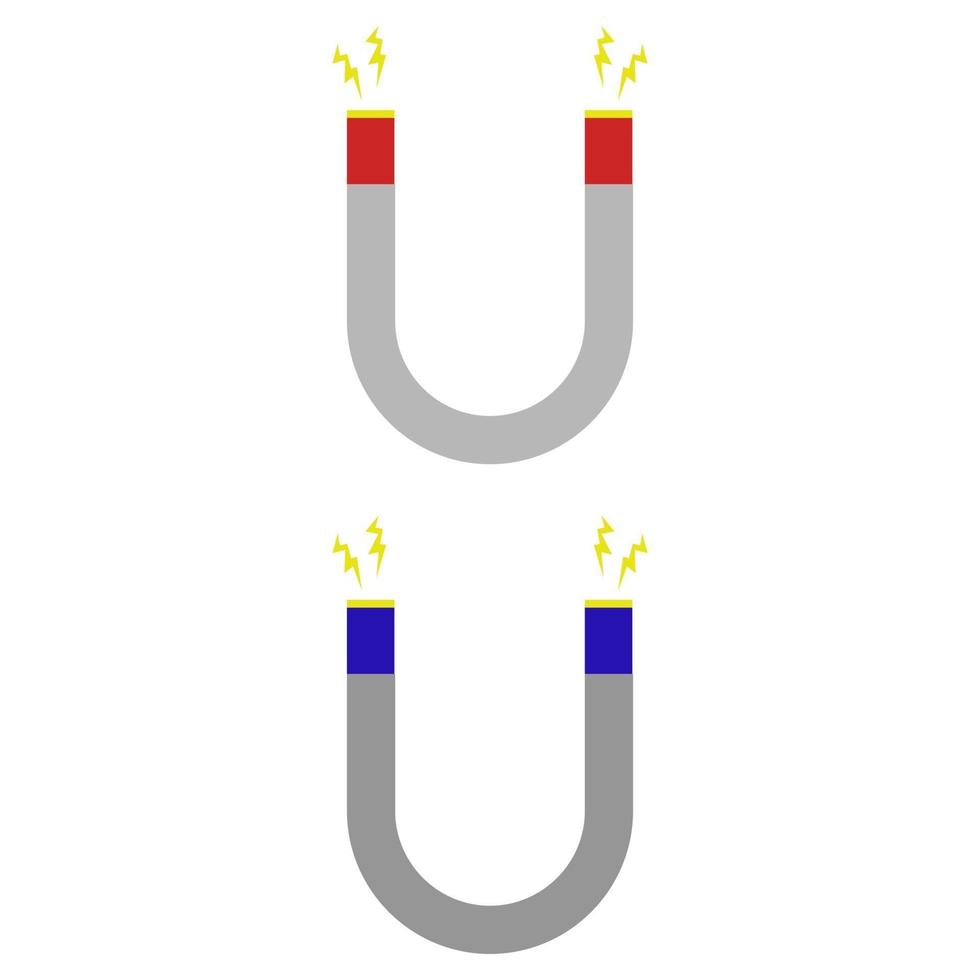 magneet geïllustreerd op witte achtergrond vector