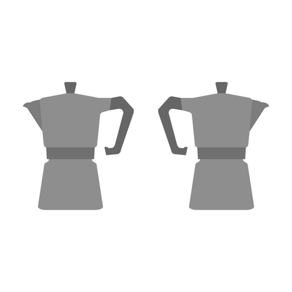 koffiepot geïllustreerd op witte achtergrond vector
