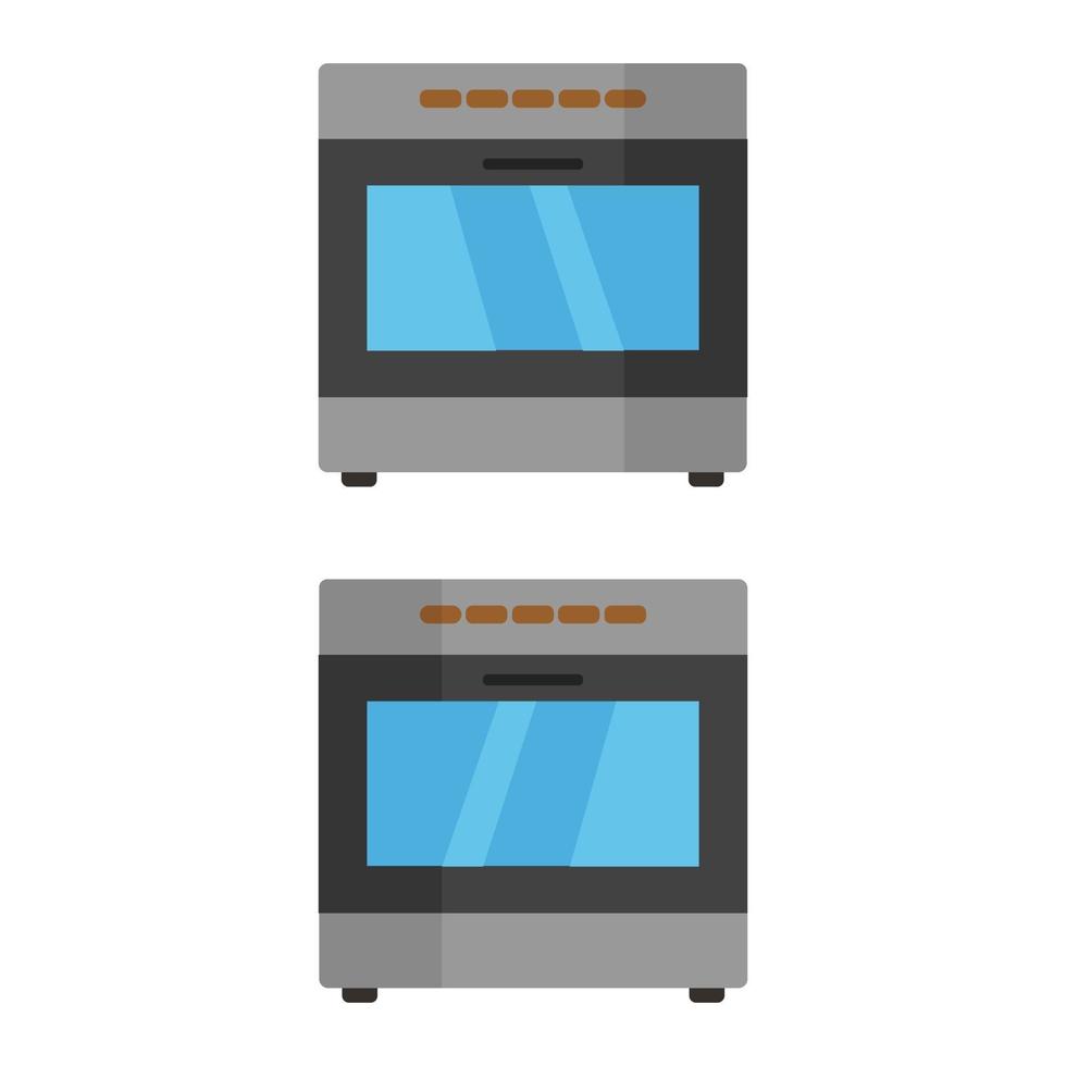 oven geïllustreerd op witte achtergrond vector