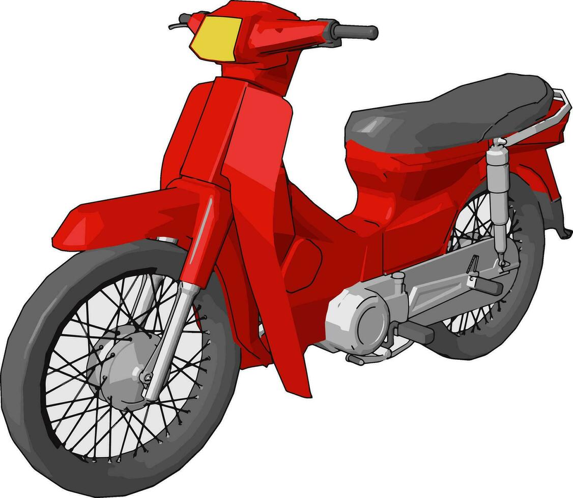 scooter of motorfiets vector of kleur illustratie
