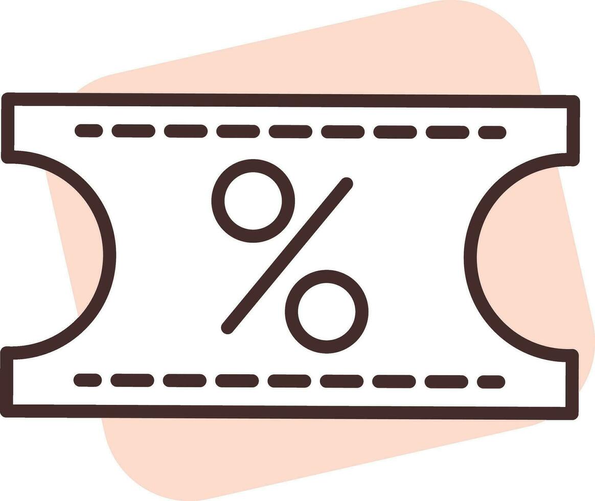 percentage kop, icoon, vector Aan wit achtergrond.