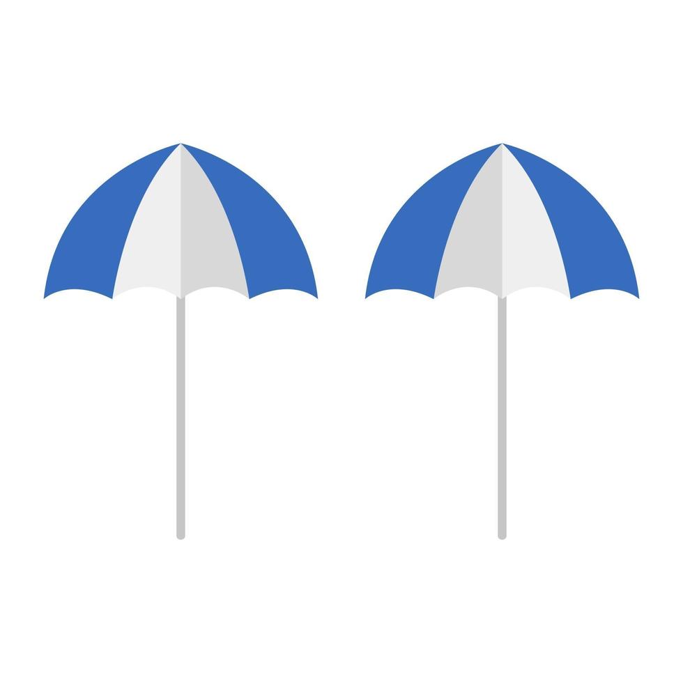 parasol geïllustreerd op witte achtergrond vector