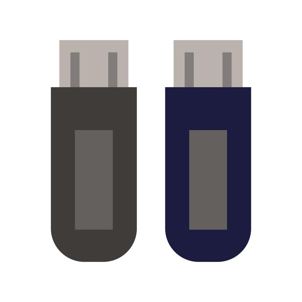 usb-drive geïllustreerd op een witte achtergrond vector