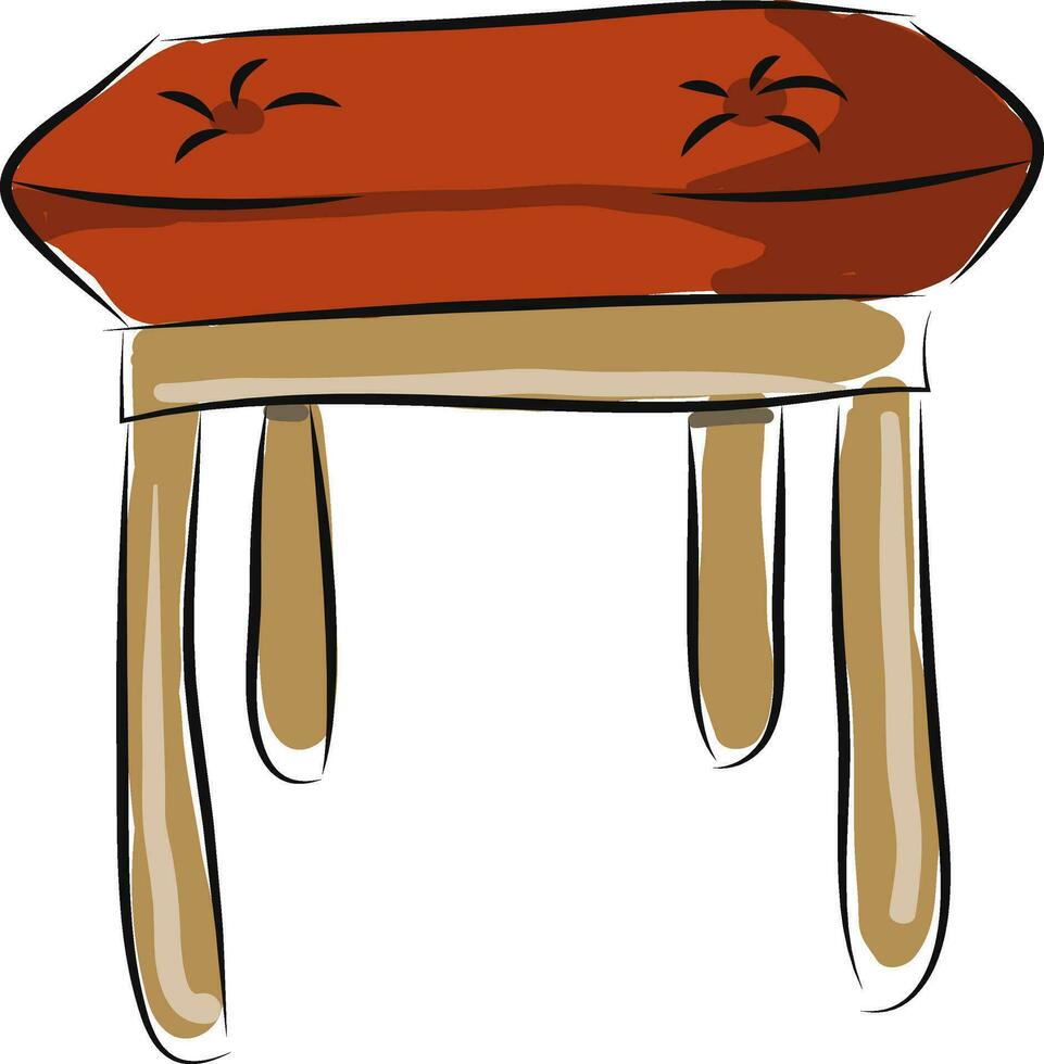 klein stoel illustratie vector Aan wit achtergrond