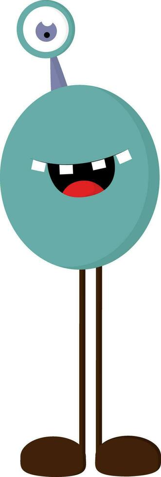 monster met een oog vector of kleur illustratie