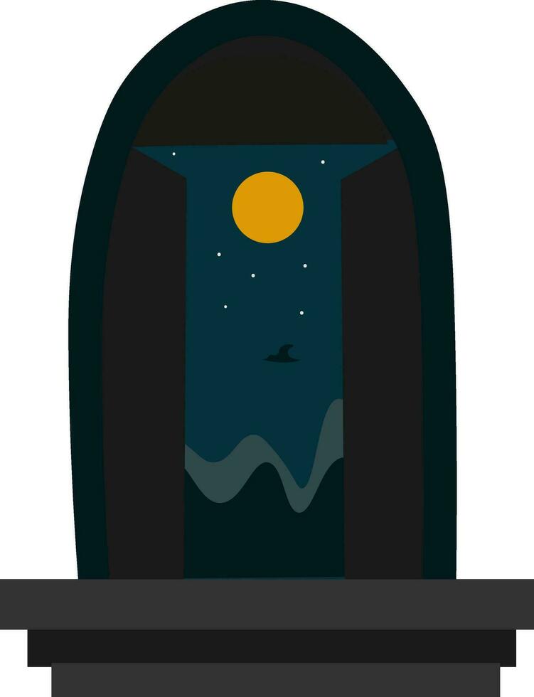 een donker nacht vector of kleur illustratie