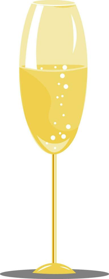 een glas van Champagne vector of kleur illustratie