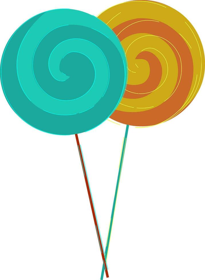 kleurrijk lolly vector of kleur illustratie