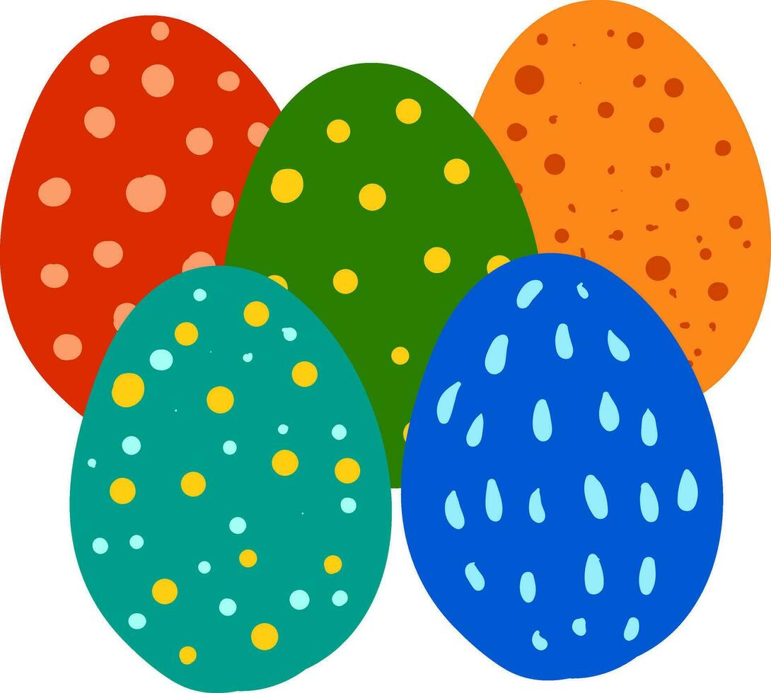 veelkleurig Pasen eieren vector of kleur illustratie