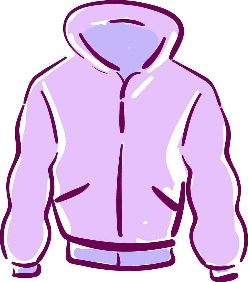 een roze jasje vector of kleur illustratie