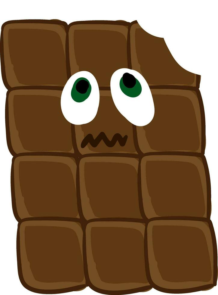 een bang chocola bar vector of kleur illustratie