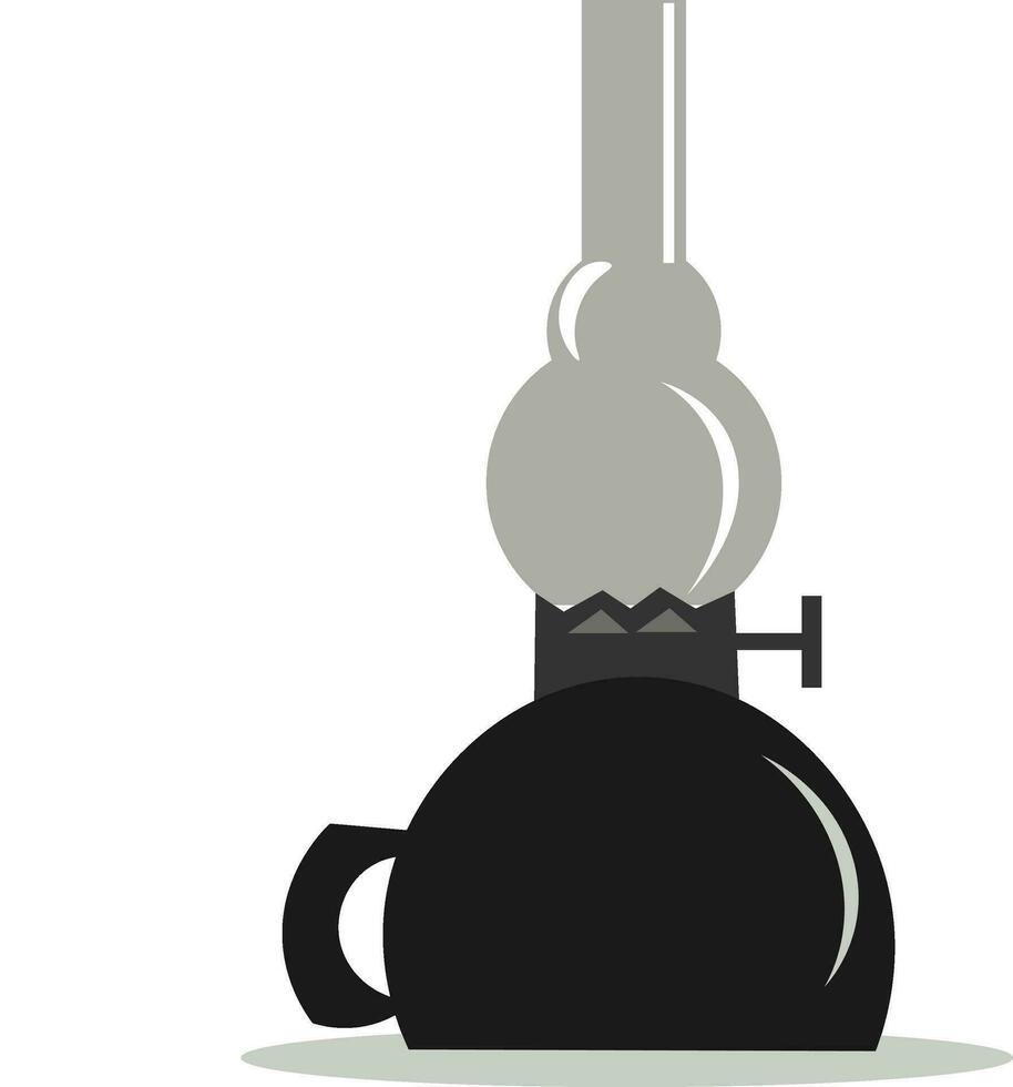 kerosine lamp, vector of kleur illustratie.