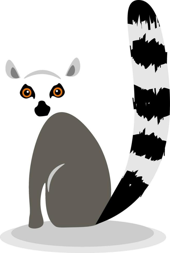 lemur, vector of kleur illustratie.