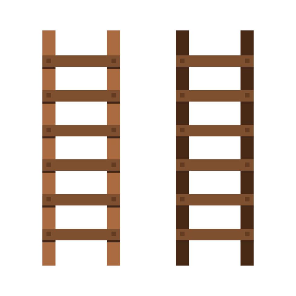 ladder geïllustreerd op een witte achtergrond vector