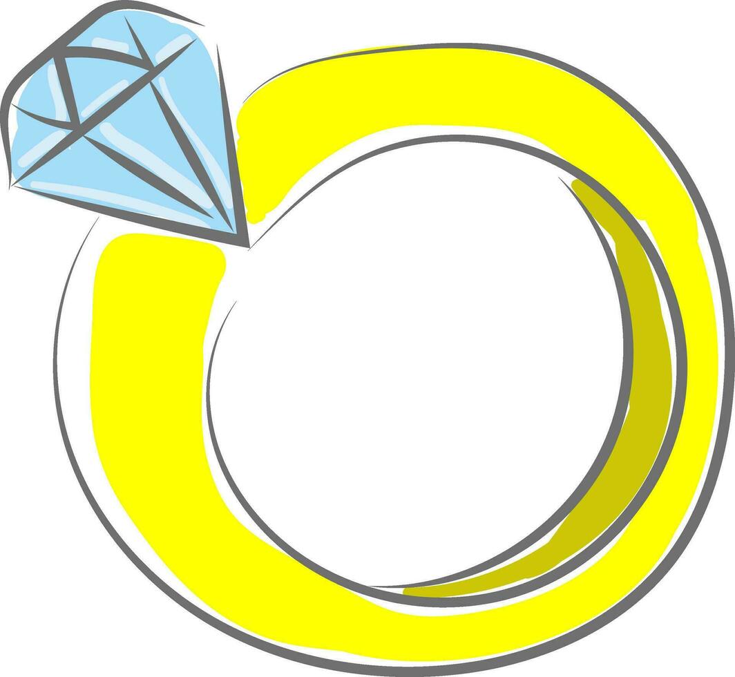 ring, vector of kleur illustratie.