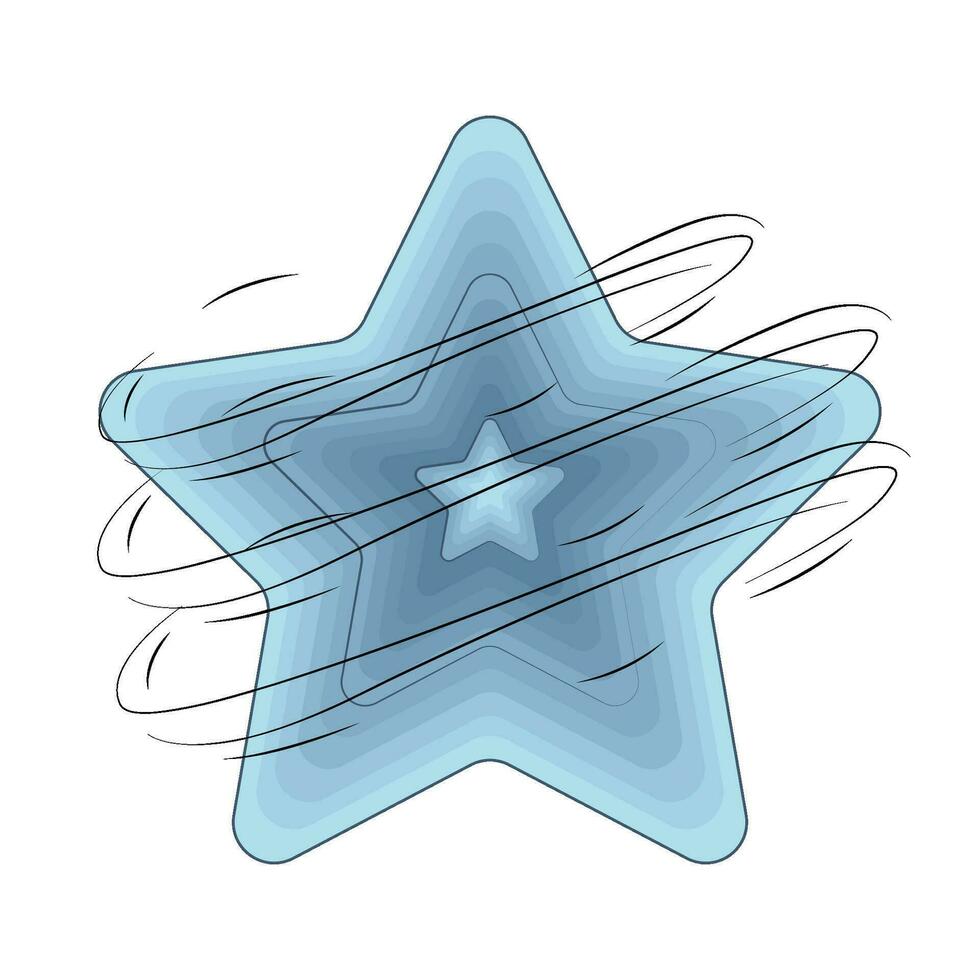 blauw ster illustratie vector