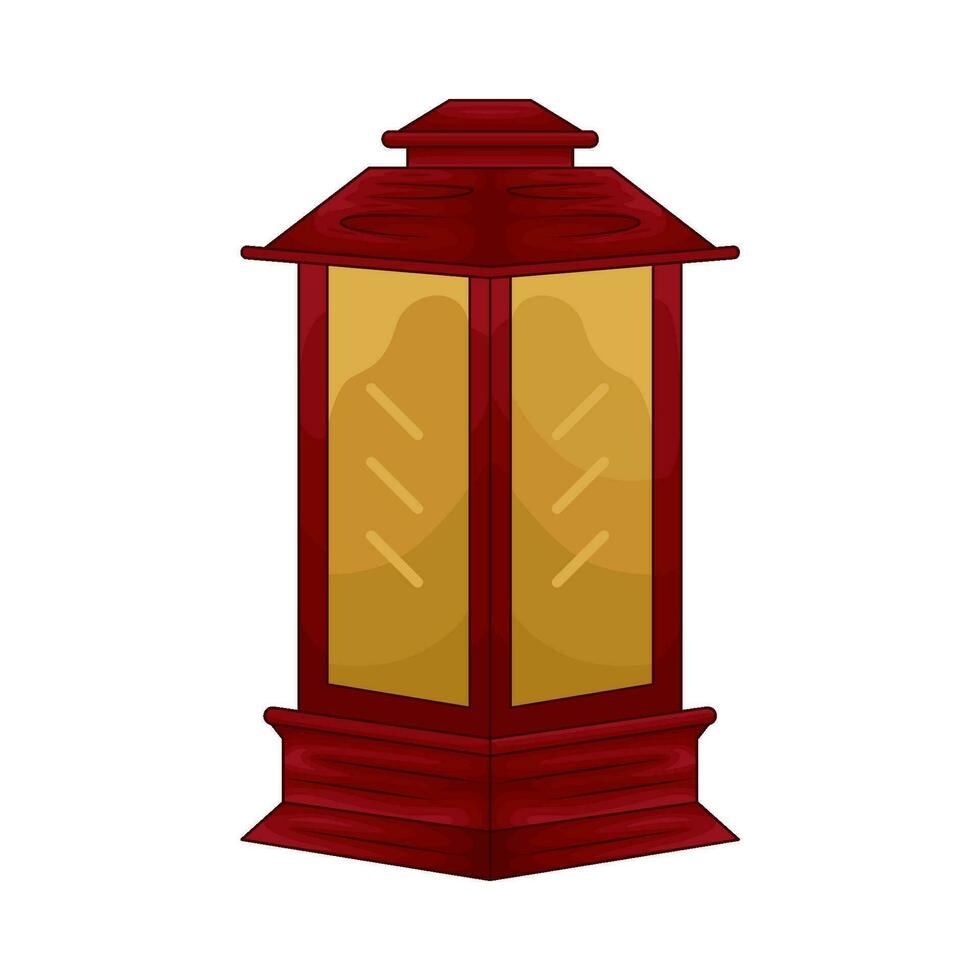 Kerstmis lantaarn lamp illustratie vector