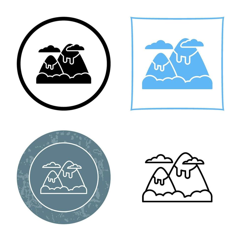 berg vector pictogram