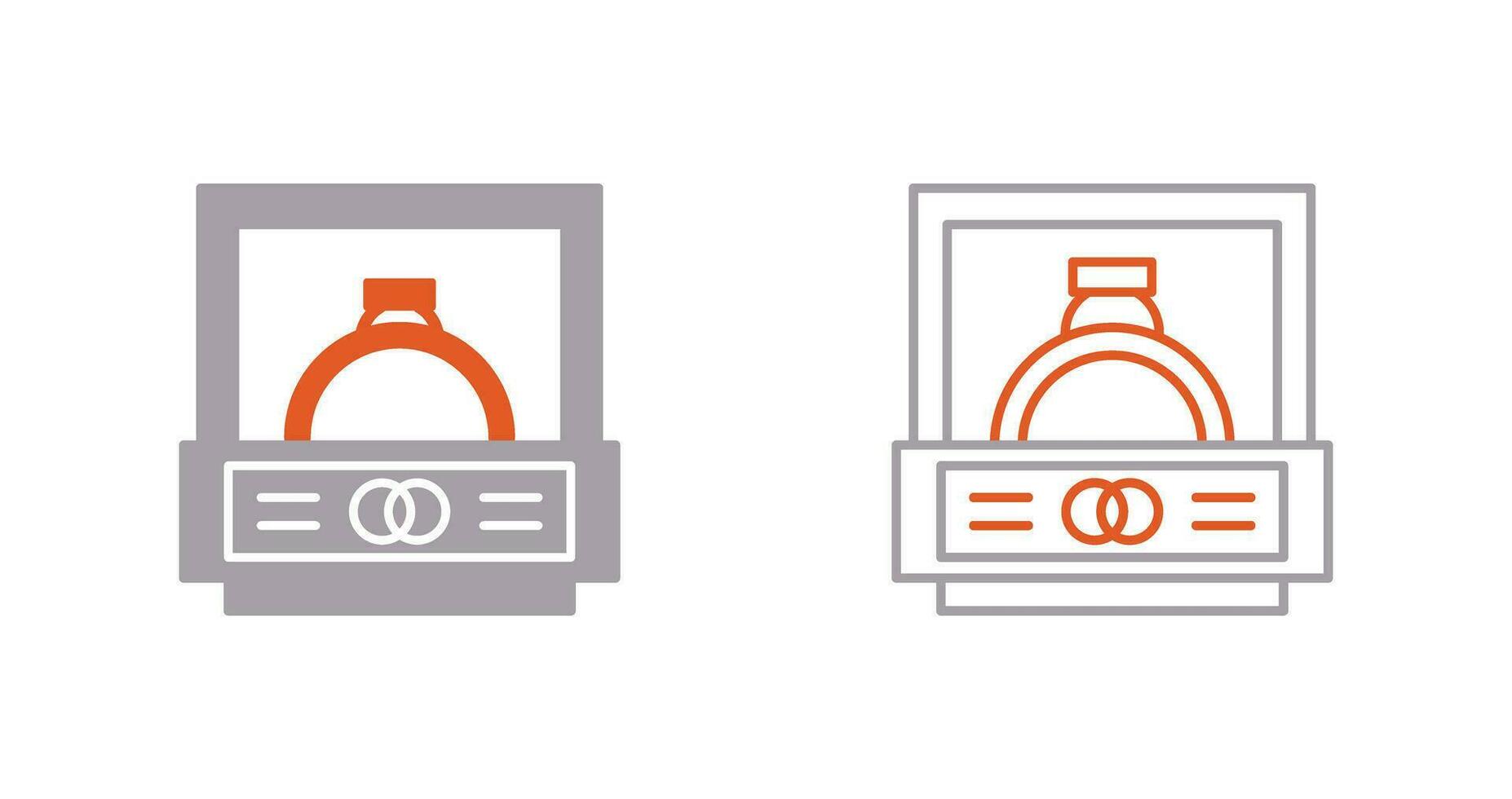 trouwring vector pictogram