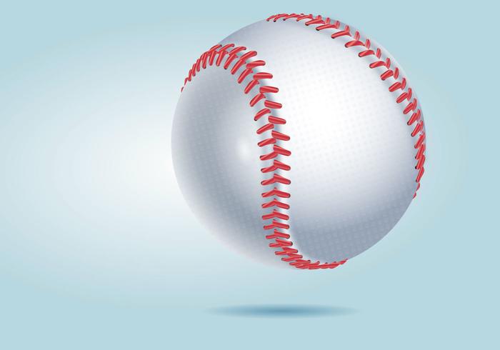 Realistische gedetailleerde honkbal vectorillustratie vector