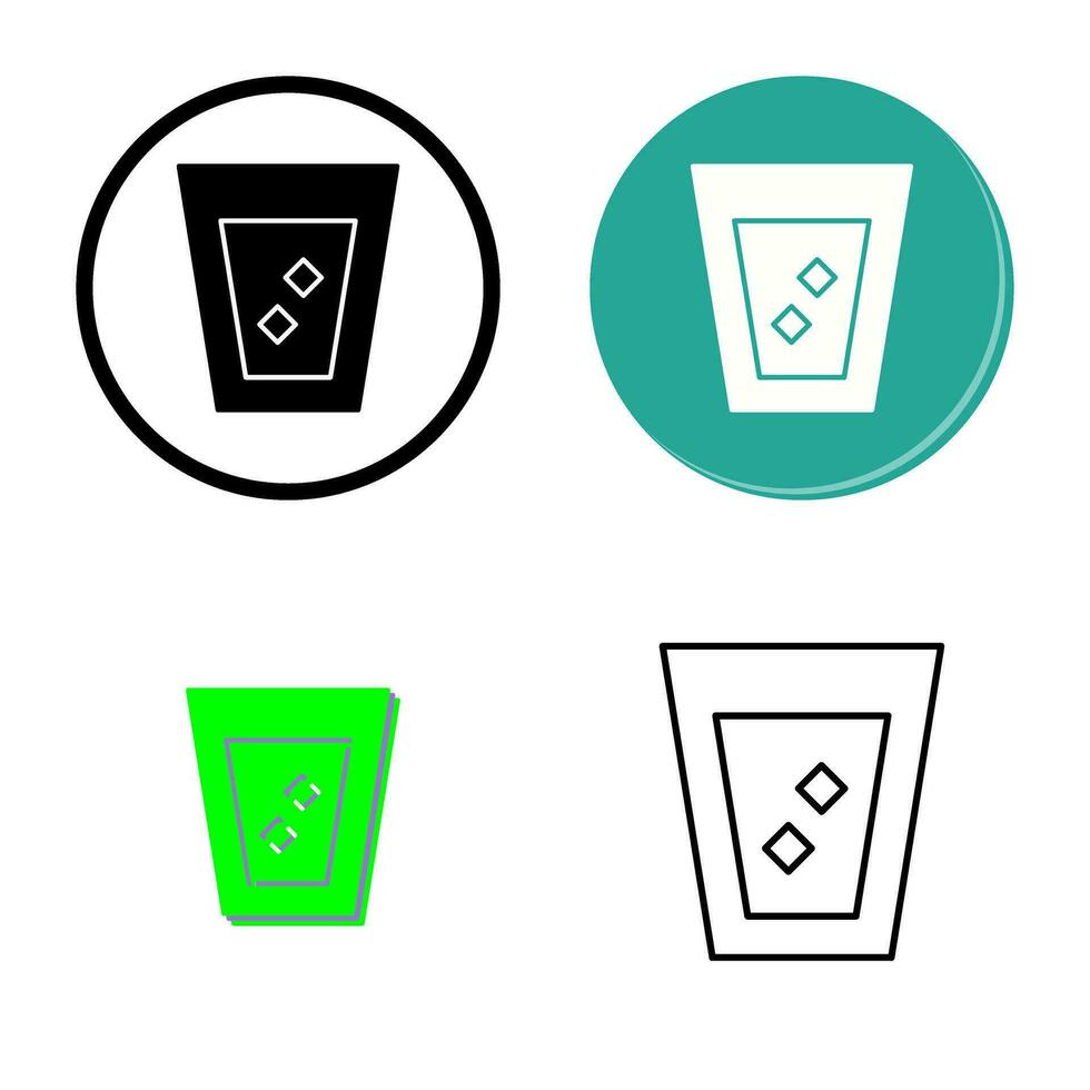 uniek wit Russisch drinken vector icoon