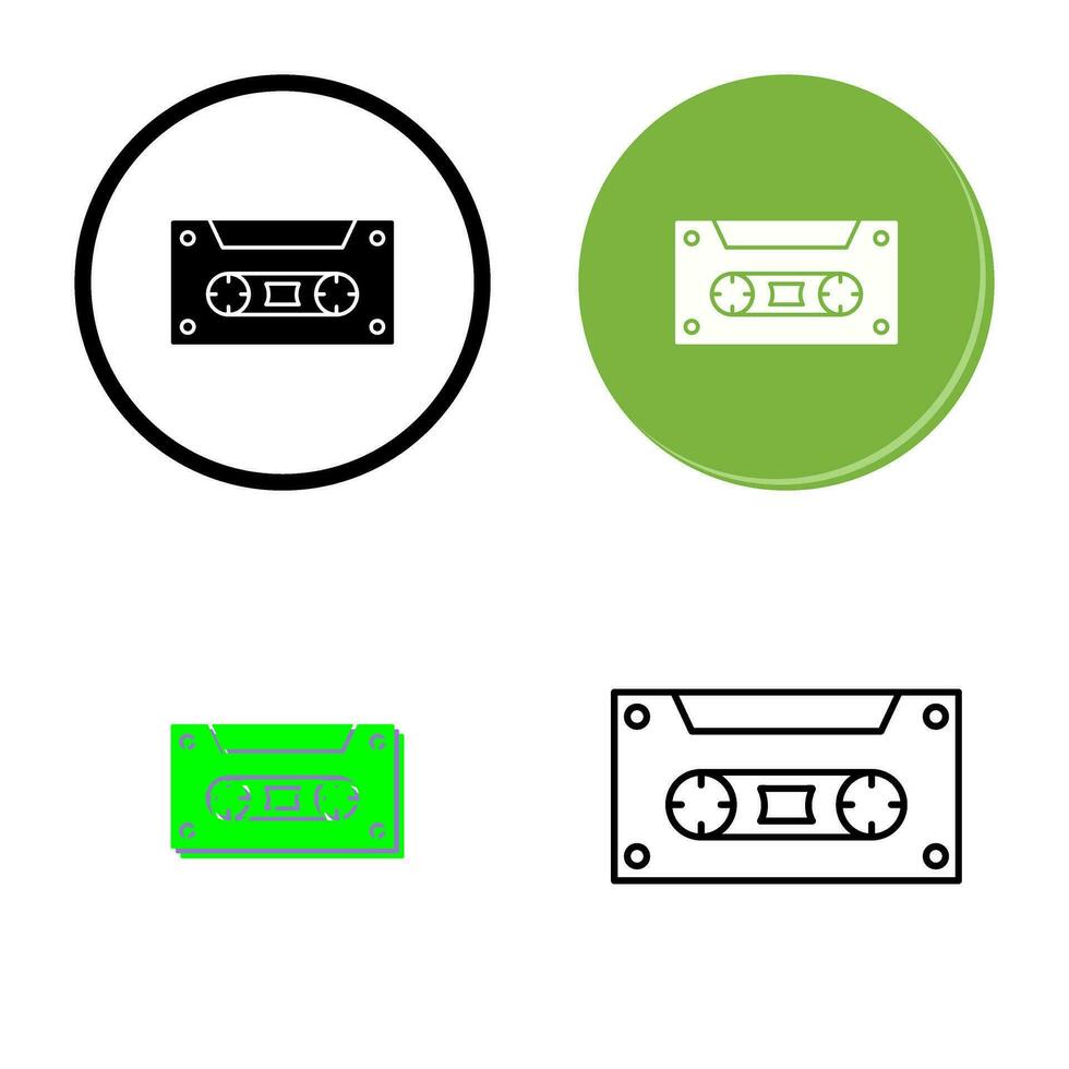 casette vector icoon