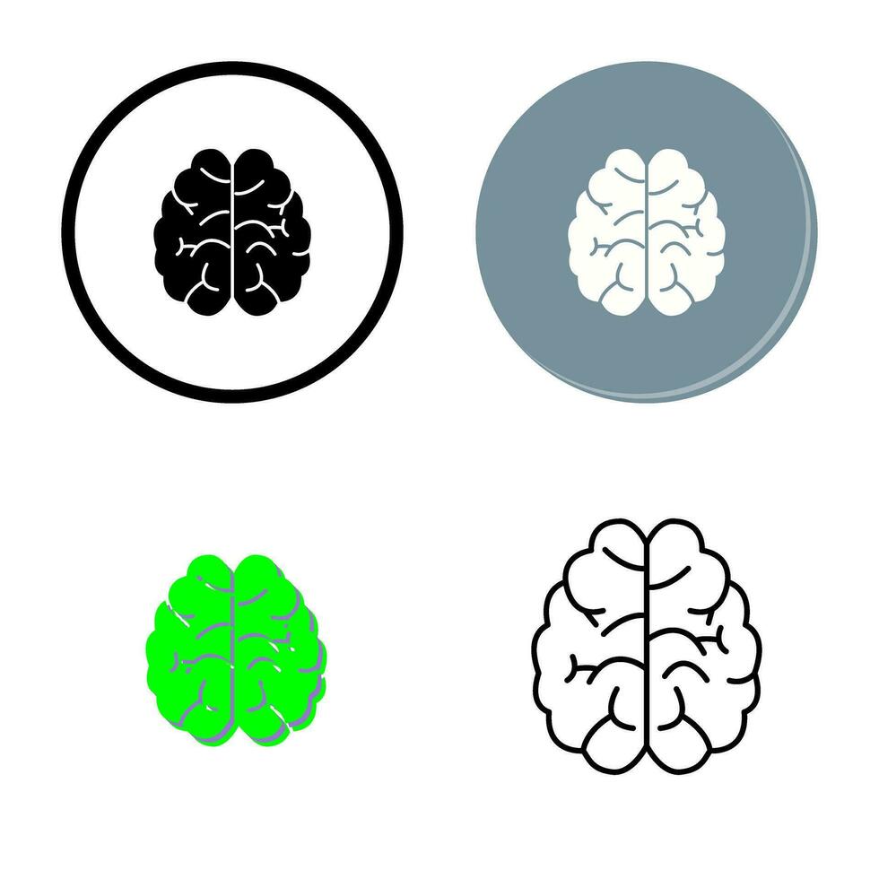 hersenen vector pictogram