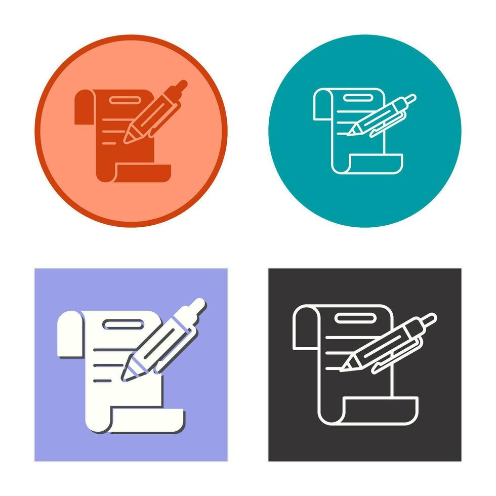 contract vector pictogram