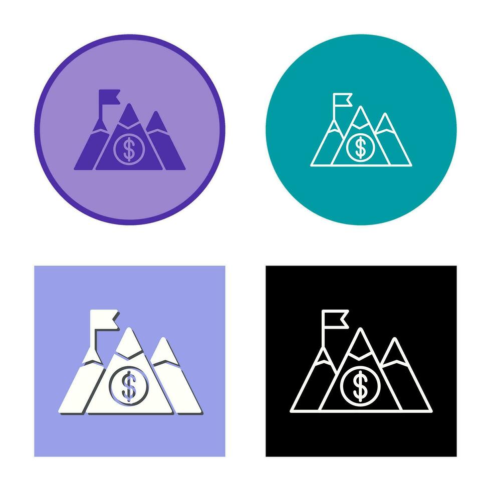 berg vector pictogram