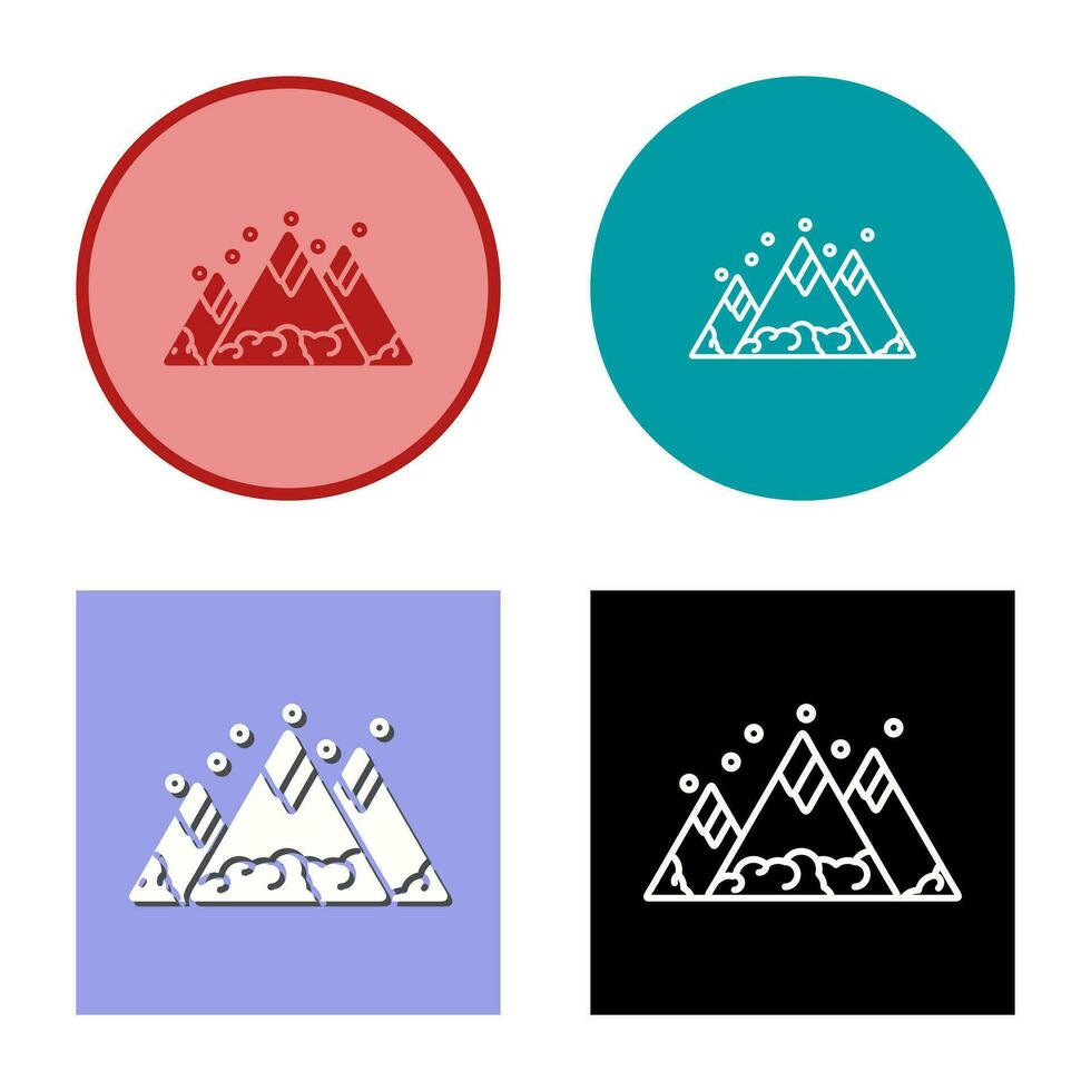 berg vector pictogram