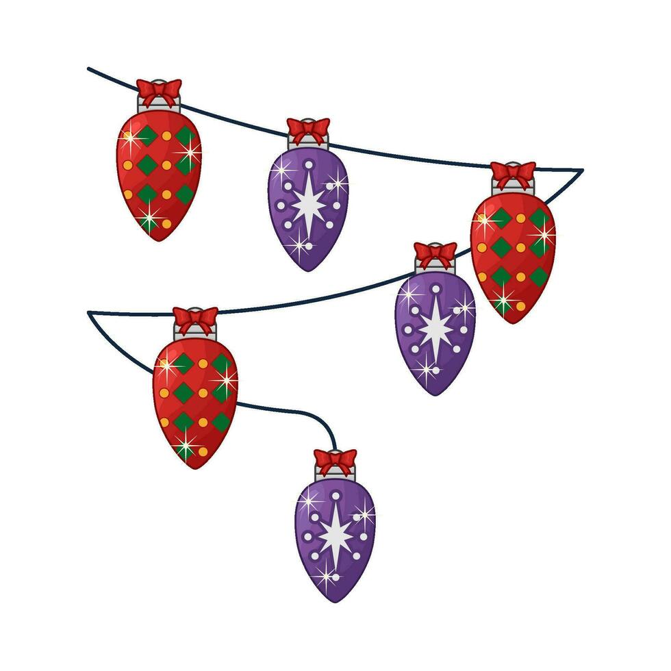 Kerstmis lamp illustratie vector