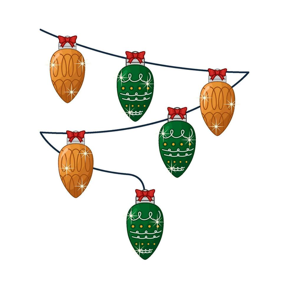 Kerstmis lamp illustratie vector