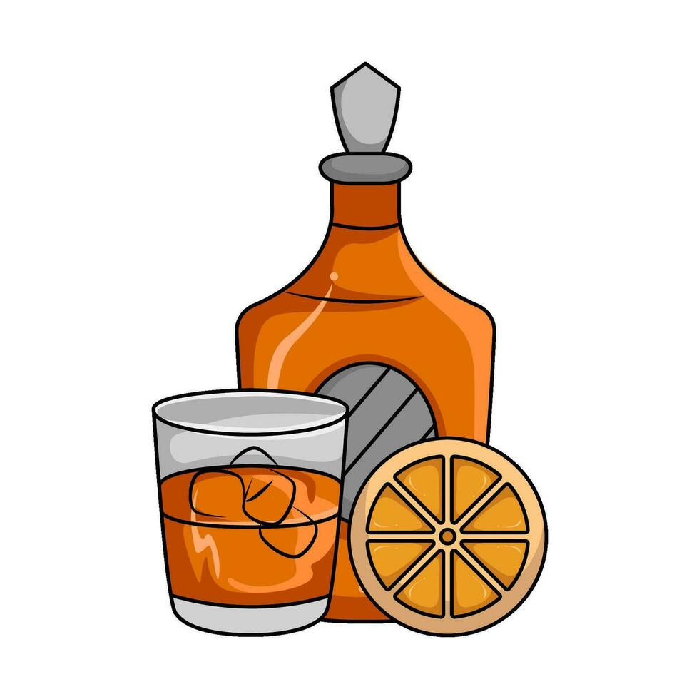 citroen drank illustratie vector