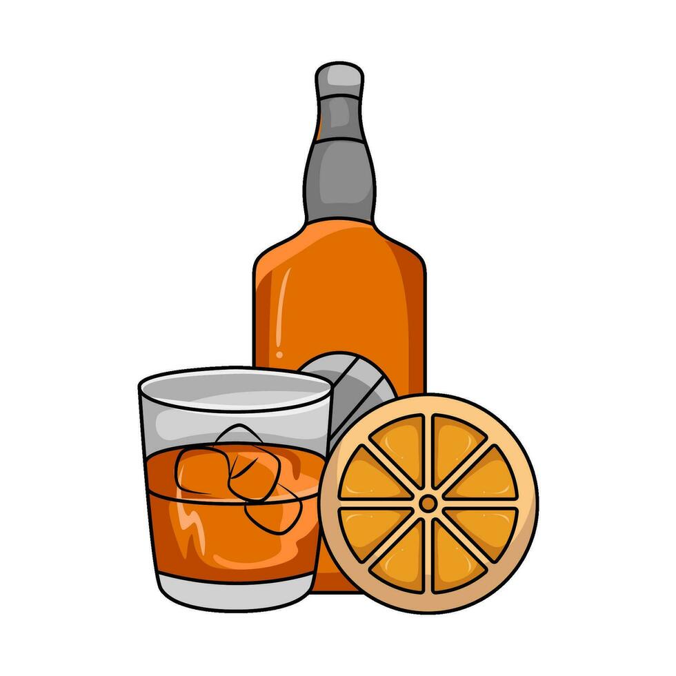 citroen drank illustratie vector