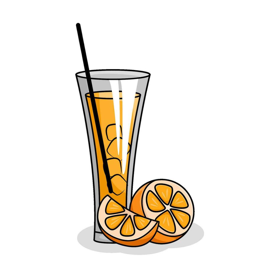 citroen drinken illustratie vector