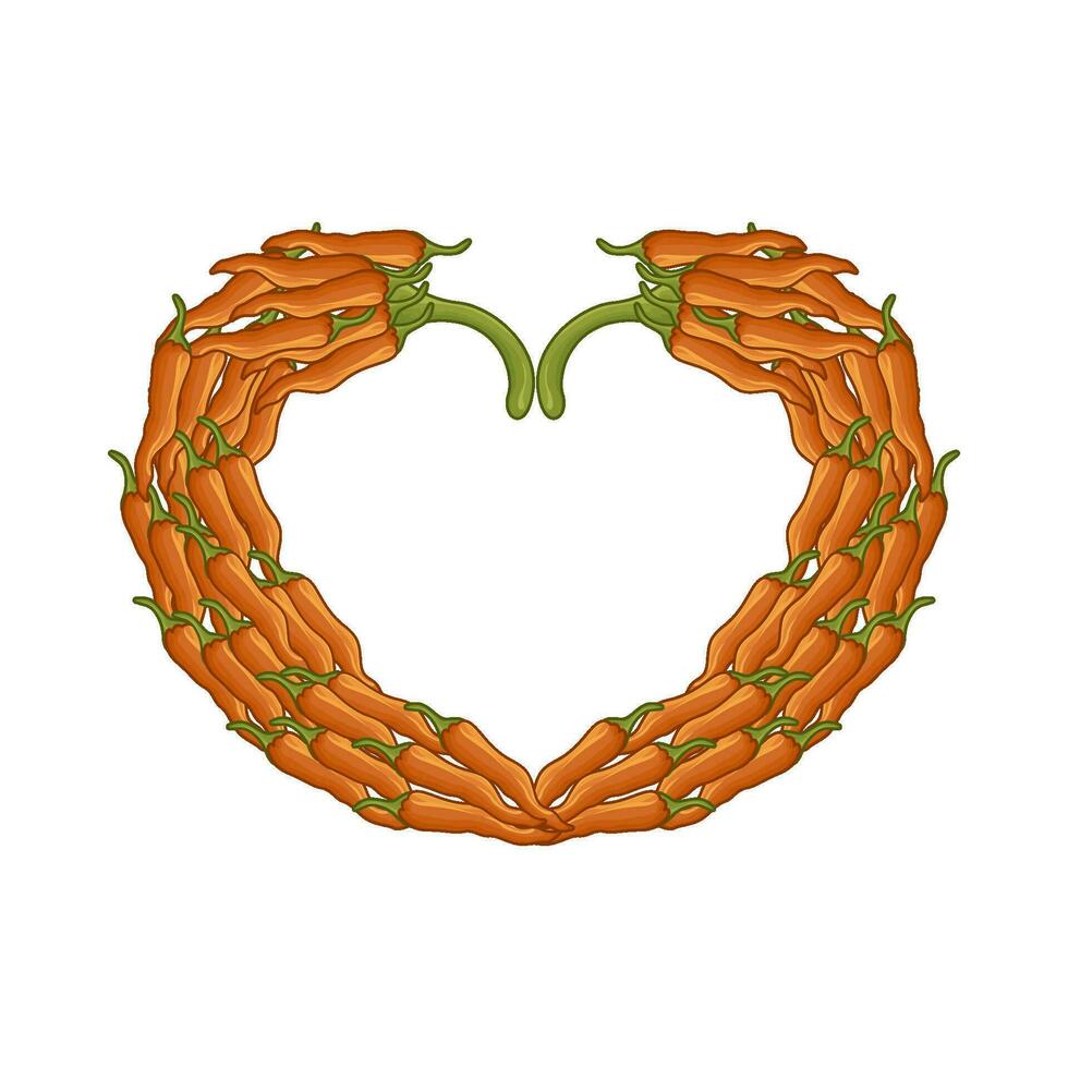 heet Chili liefde illustratie vector