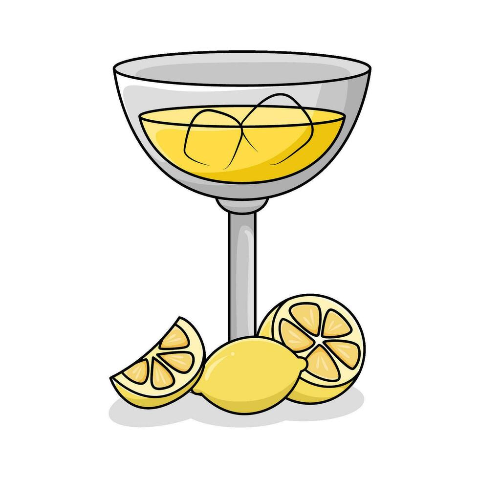 citroen drinken illustratie vector