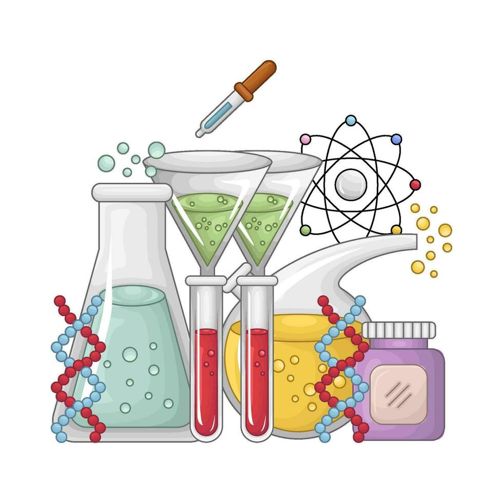 chemie biologie illustratie vector