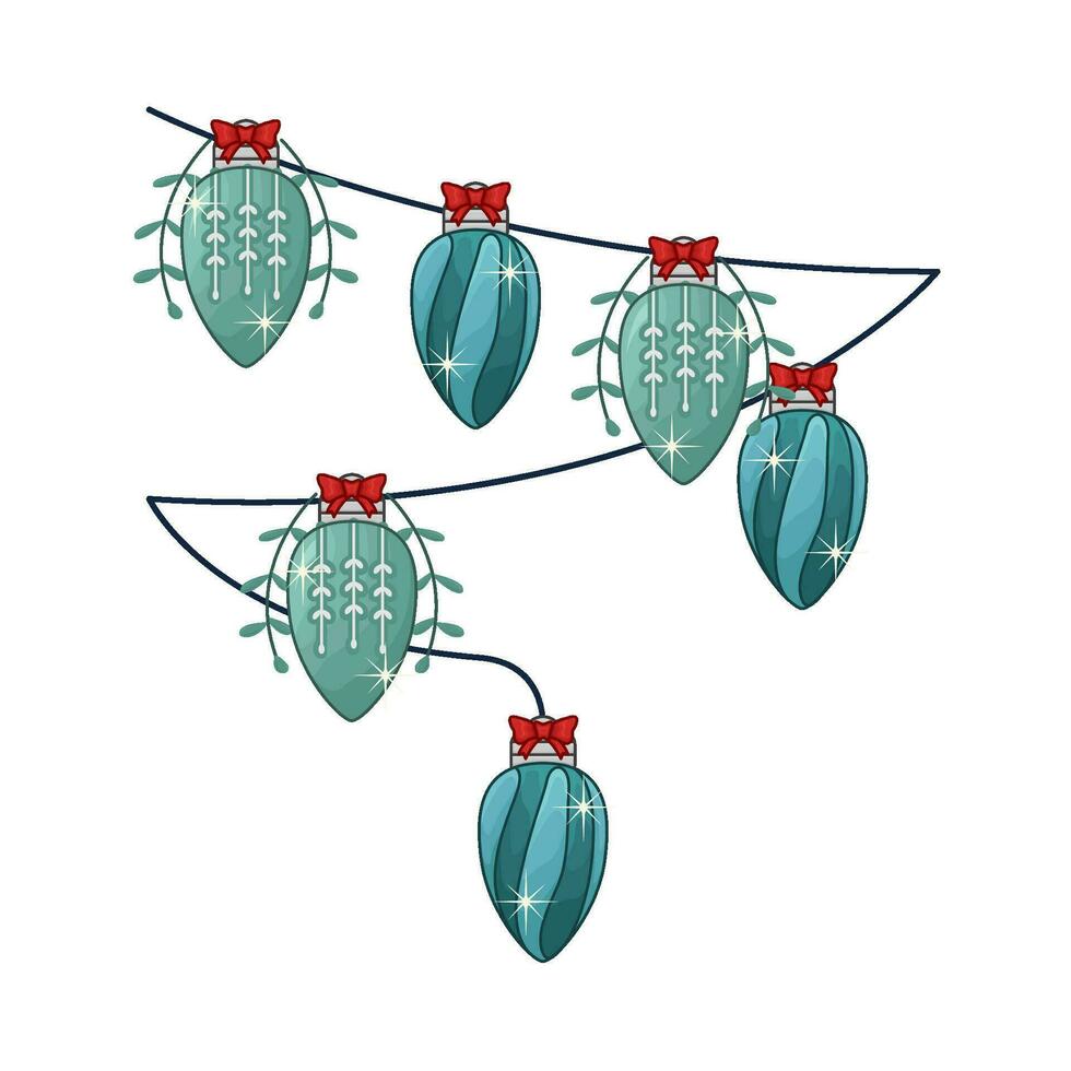 Kerstmis lamp decoratie illustratie vector