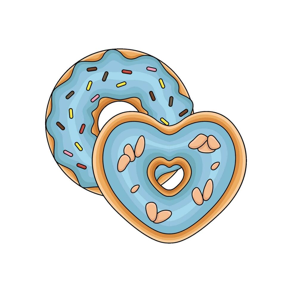 donut zoet illustratie vector