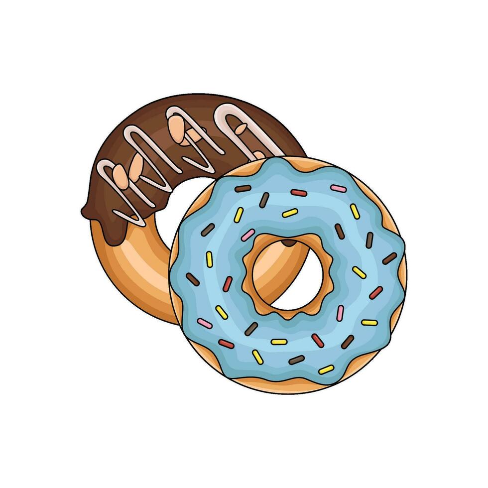 donut zoet illustratie vector