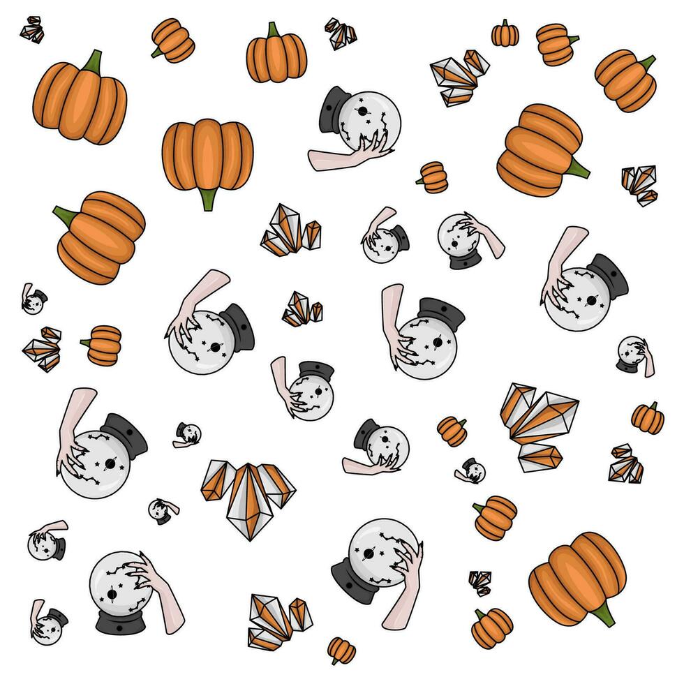 halloween patroon illustratie vector