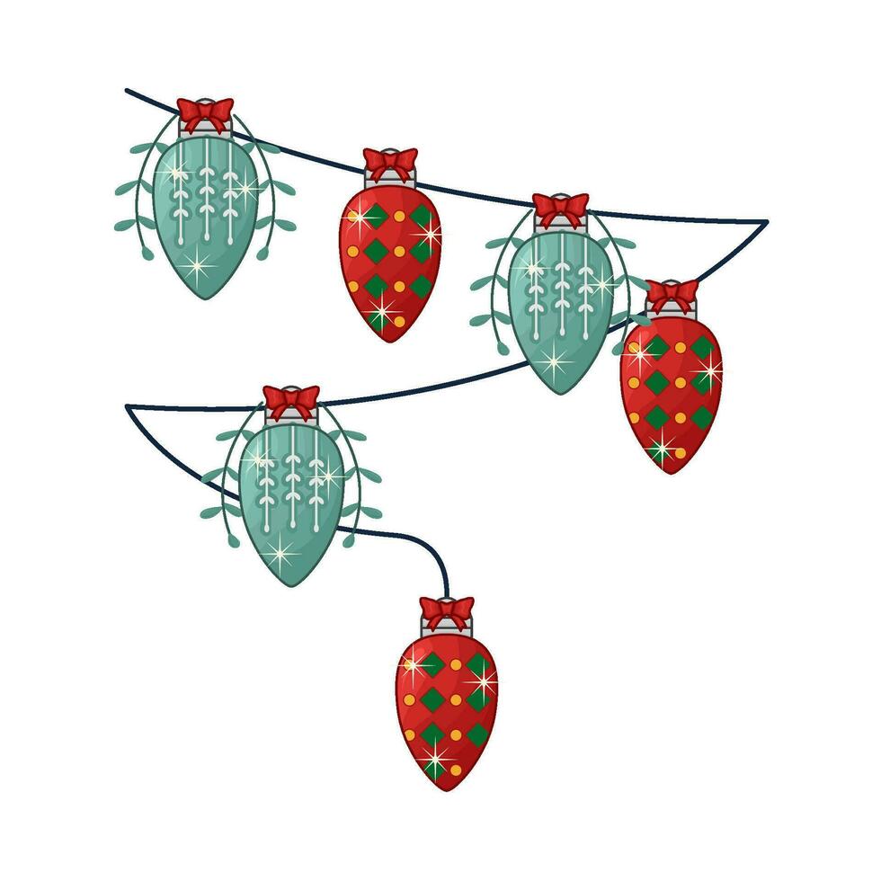 Kerstmis lamp decoratie illustratie vector