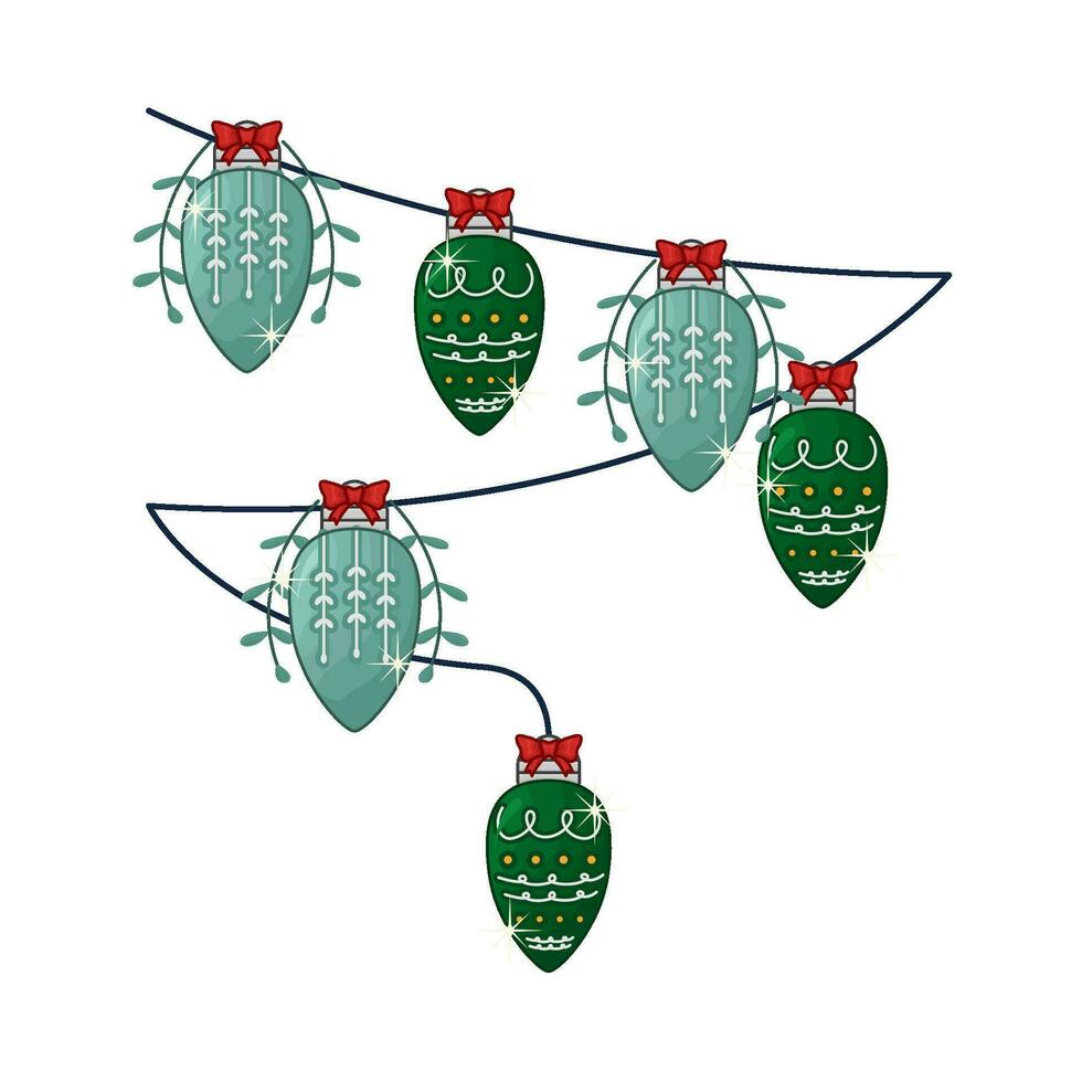 Kerstmis lamp decoratie illustratie vector