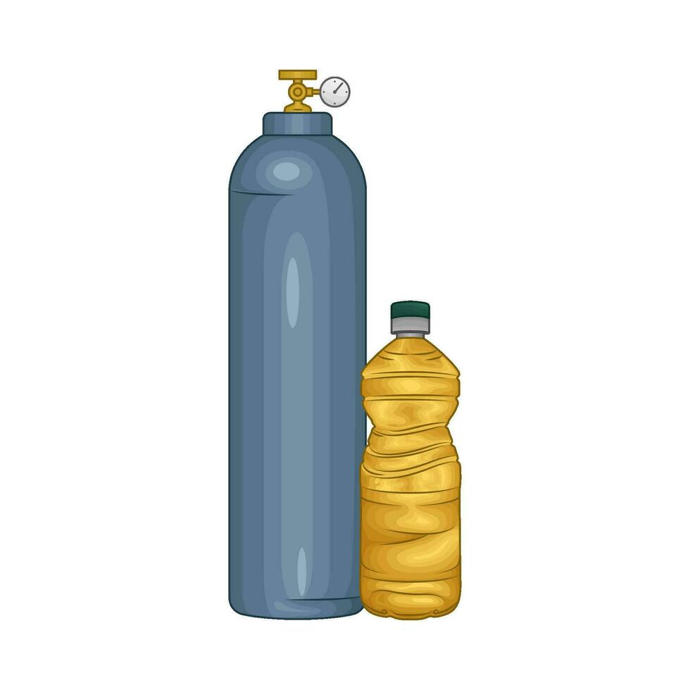 lpg met Koken olie fles illustratie vector