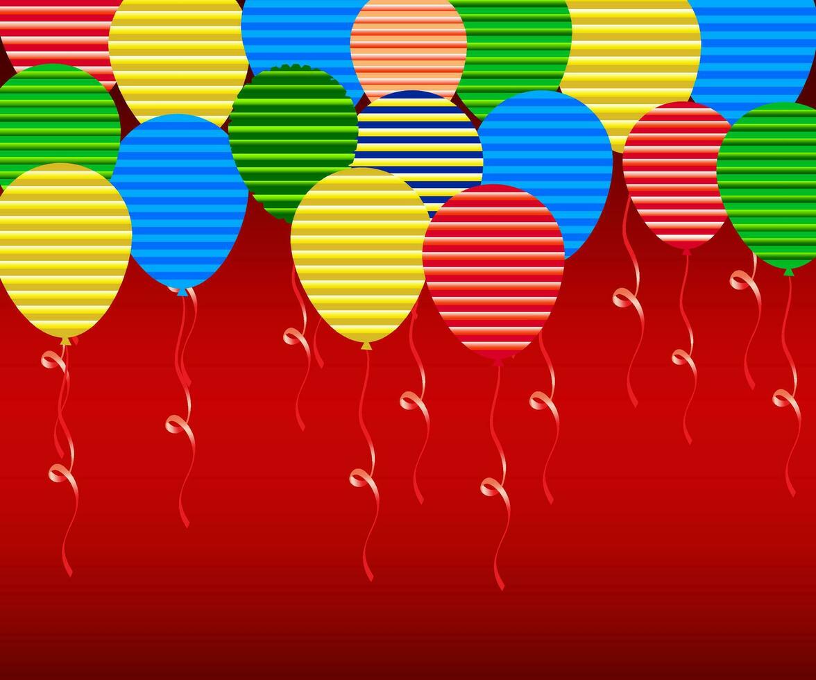 ballon achtergrond verzameling kleurrijk ballon voor verjaardag en ieder feest. vector