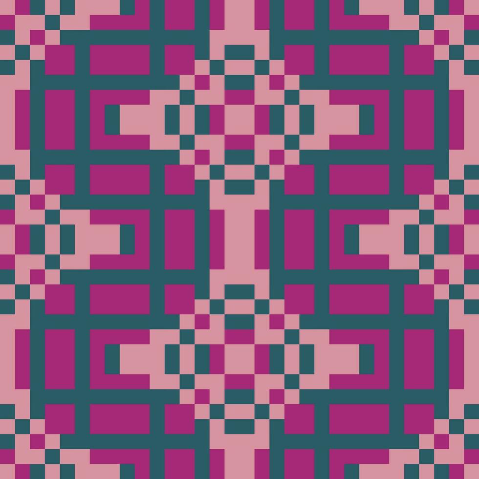 een roze en blauw meetkundig patroon vector