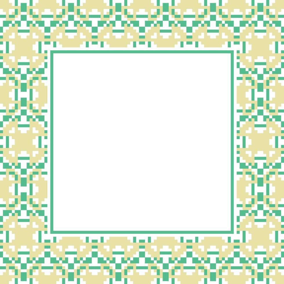 plein kader met een groen en geel patroon vector