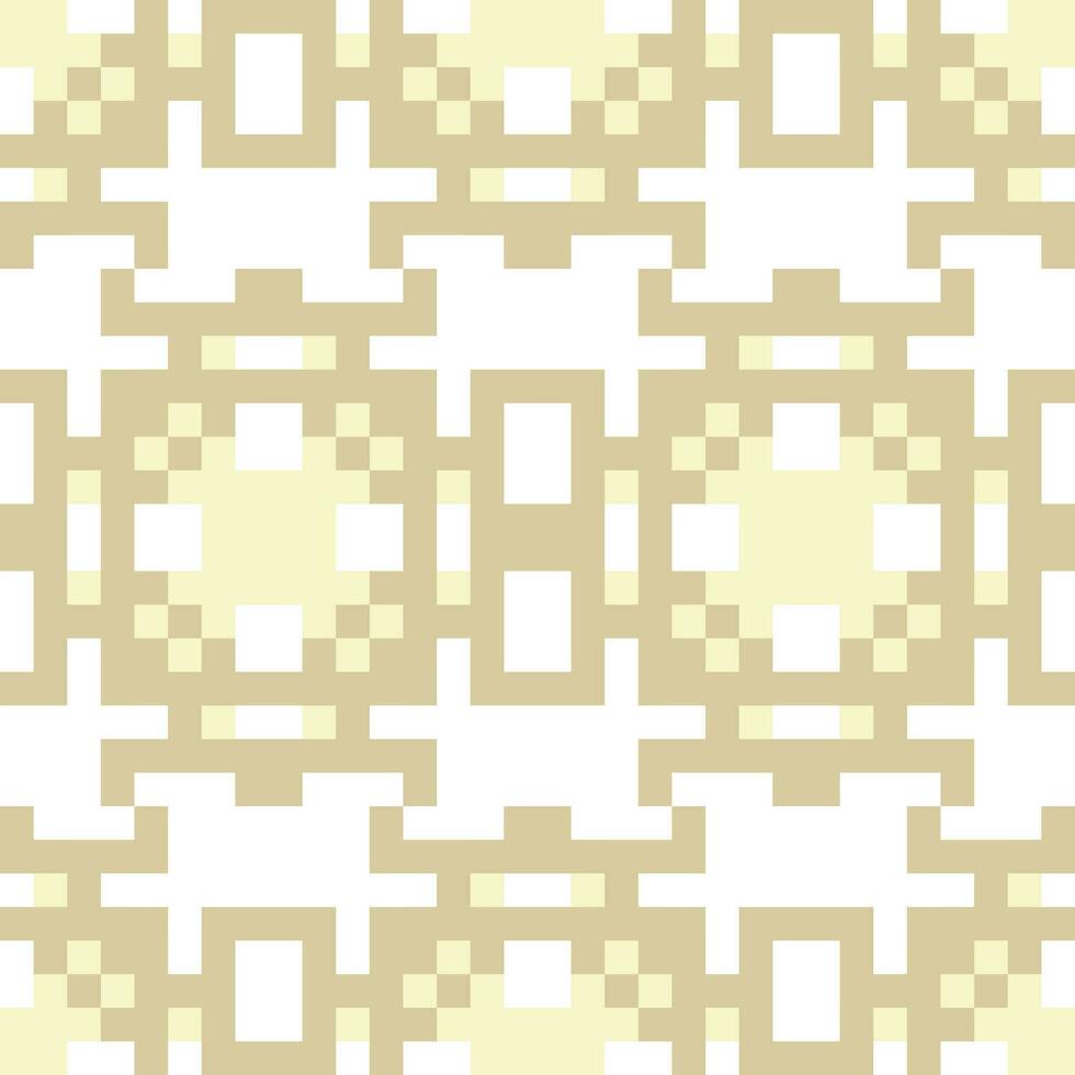 een patroon van pleinen in beige en wit vector