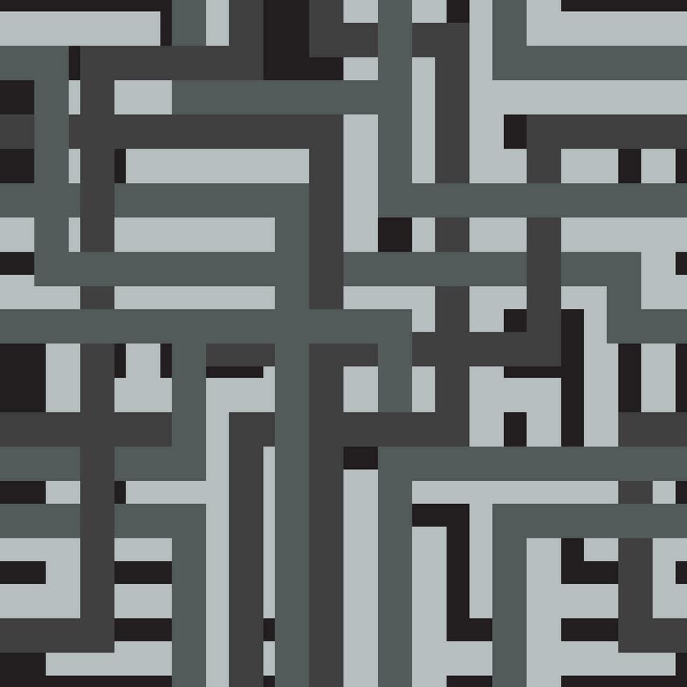 een zwart en wit abstract patroon met pleinen vector